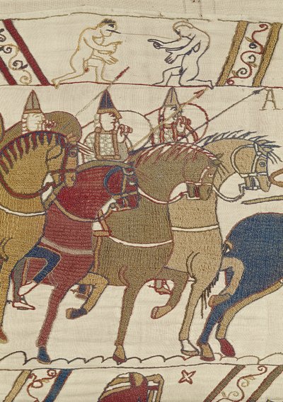 The Normans Set Off from Hastings to Attack Harold, Bayeux Tapestry by Unbekannt Unbekannt